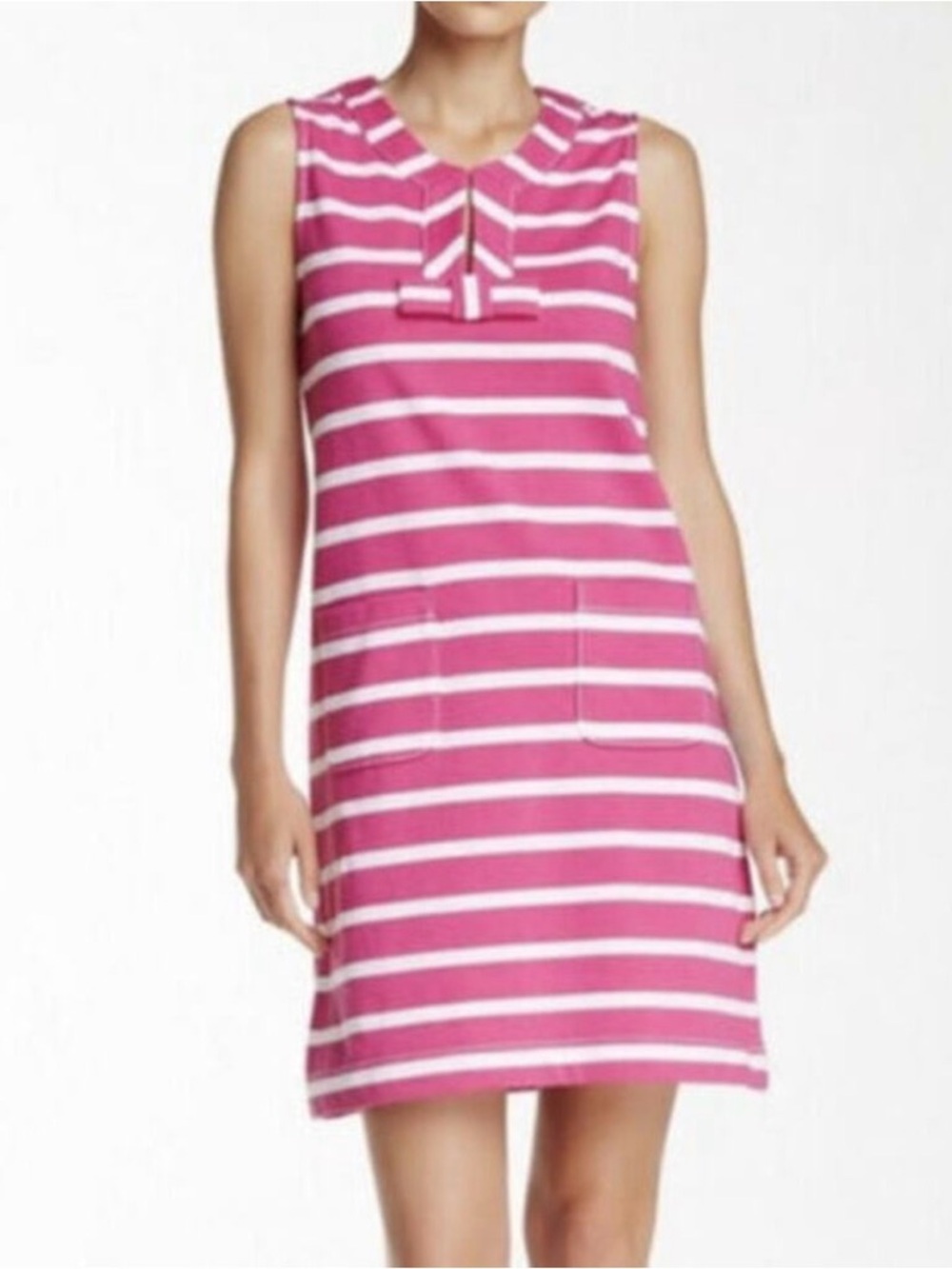 Kate Spade Tropez Striped Sleeveless Mini Dress Rio in Pink and White Size Small